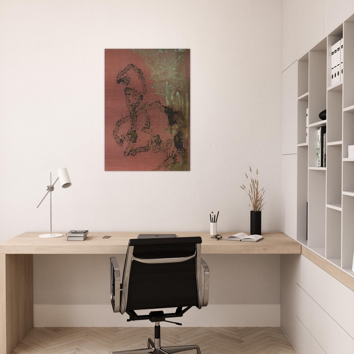 Oxidation Painting - Andy Warhol Brushed Aluminum Print - 70x100 cm / 28x40 inches | Andy Warhol Aluminum Print | Andy Warhol Prints