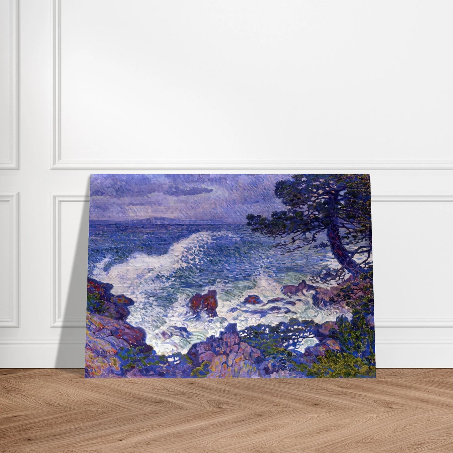 EAST WIND 1904 - Theo van Rysselberghe Brushed Aluminum Print - 70x100 cm / 28x40 inches | Theo van Rysselberghe Aluminum Print | Theo van Rysselberghe Prints