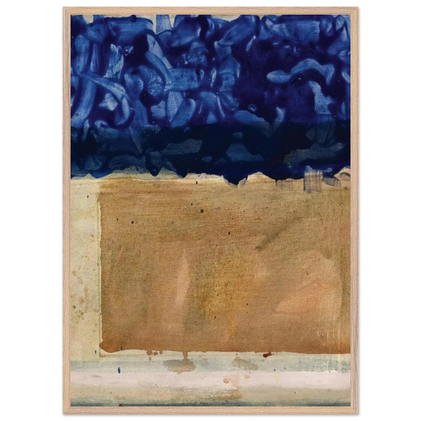 Helen Frankenthaler - Shoreline - 1952 Wall art - 60x90 cm / 24x36 inches - Fine Art Poster-canvas - -