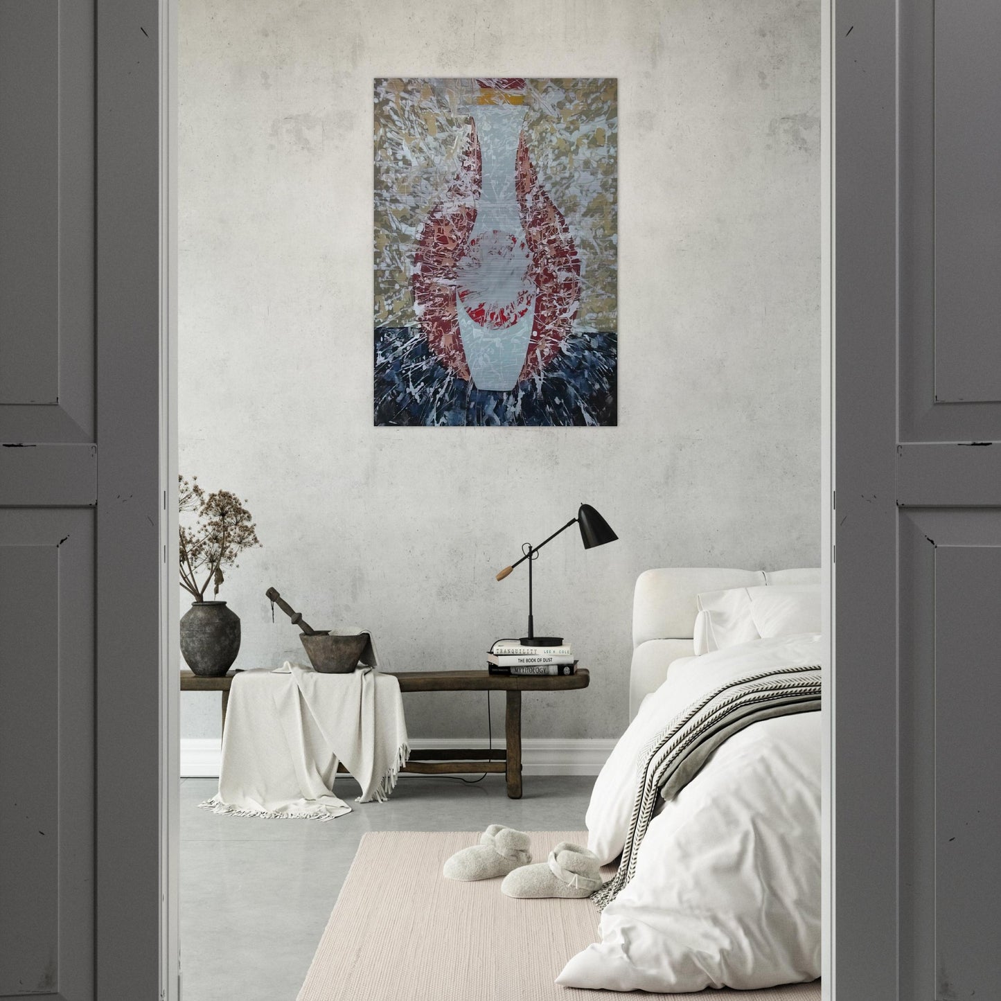Untitled - 1956 - John Ferren Brushed Aluminum Print - 70x100 cm / 28x40 inches | John Ferren Aluminum Print | John Ferren Prints