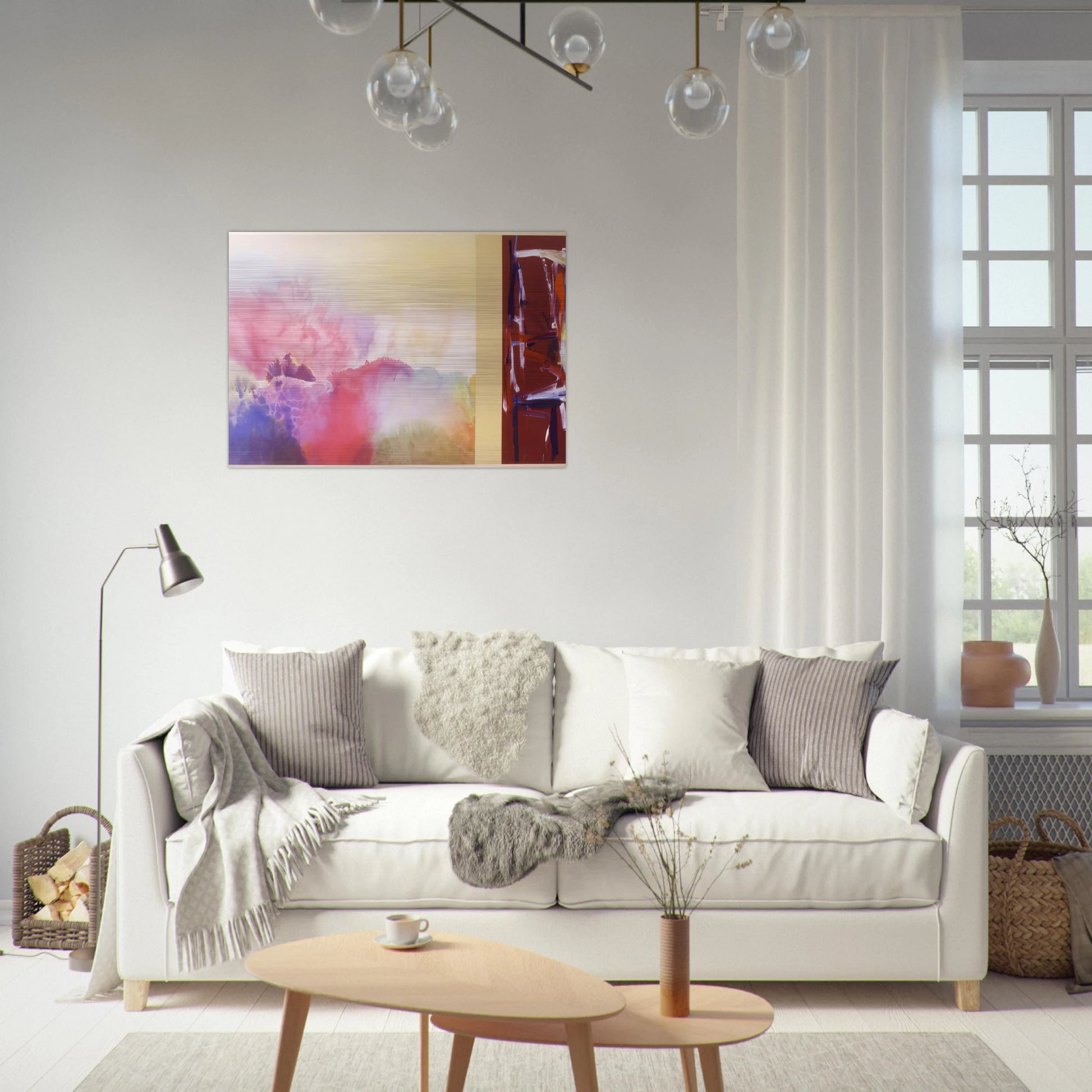 For Sara Teasdale - 1992 - Ronnie Landfield Brushed Aluminum Print - 70x100 cm / 28x40 inches | Ronnie Landfield Aluminum Print | Ronnie Landfield Prints