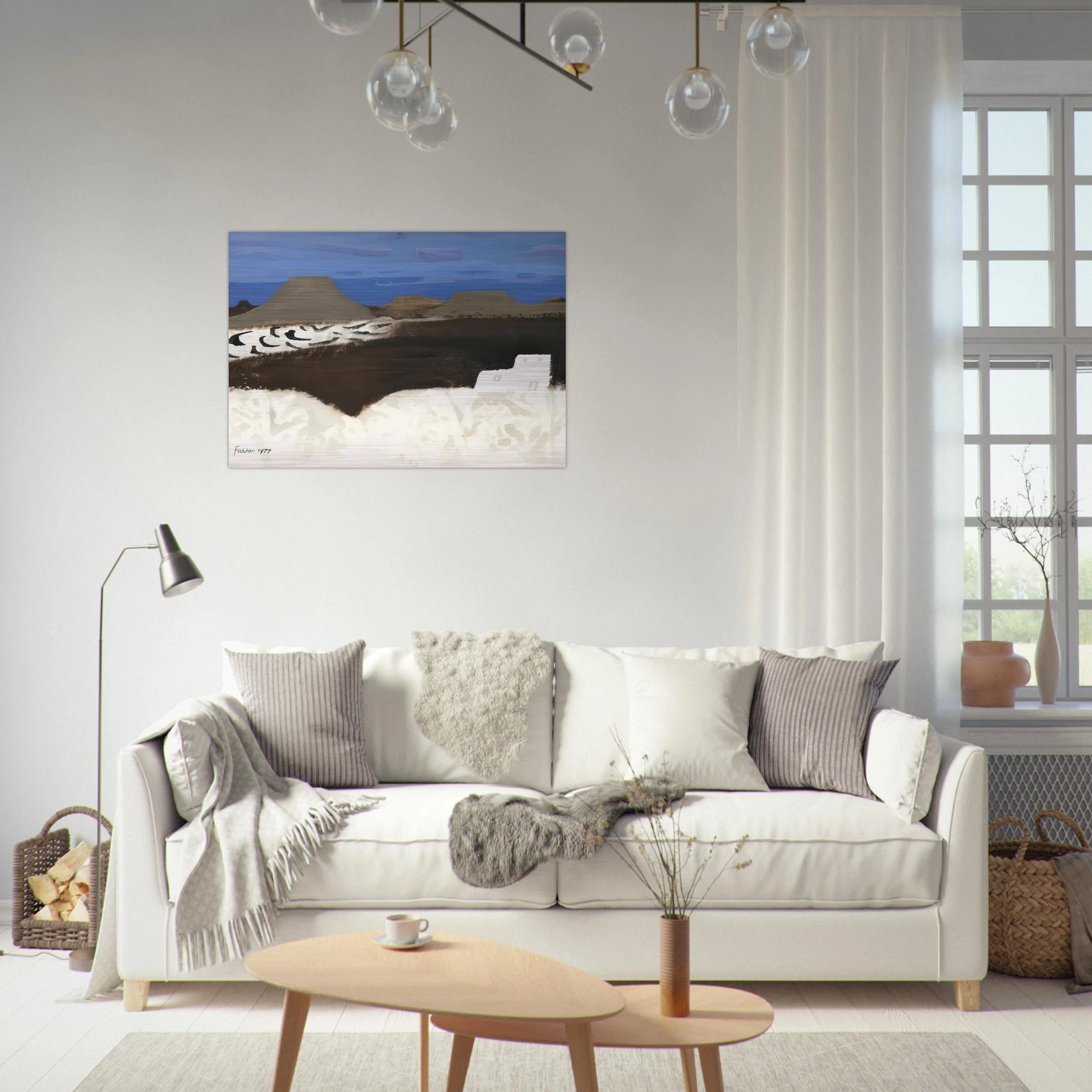 Lanzarote - 1977 - Mary Fedden Brushed Aluminum Print - 70x100 cm / 28x40 inches | Mary Fedden Aluminum Print | Mary Fedden Prints