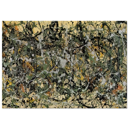 NUMBER 8 1949 - Jackson Pollock Brushed Aluminum Print - 70x100 cm / 28x40 inches | Jackson Pollock Aluminum Print | Jackson Pollock Prints