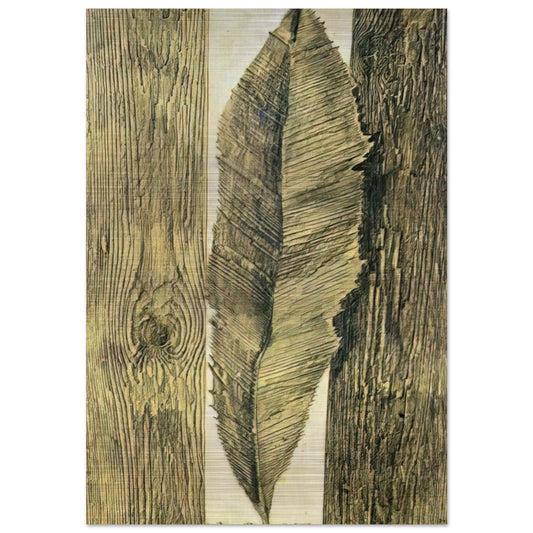 Leaf customs - Max Ernst Brushed Aluminum Print - 70x100 cm / 28x40 inches | Max Ernst Aluminum Print | Max Ernst Prints