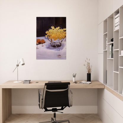 Still Life with Daffodils - John Singer Sargent Brushed Aluminum Print - 70x100 cm / 28x40 inches | John Singer Sargent Aluminum Print | John Singer Sargent Prints