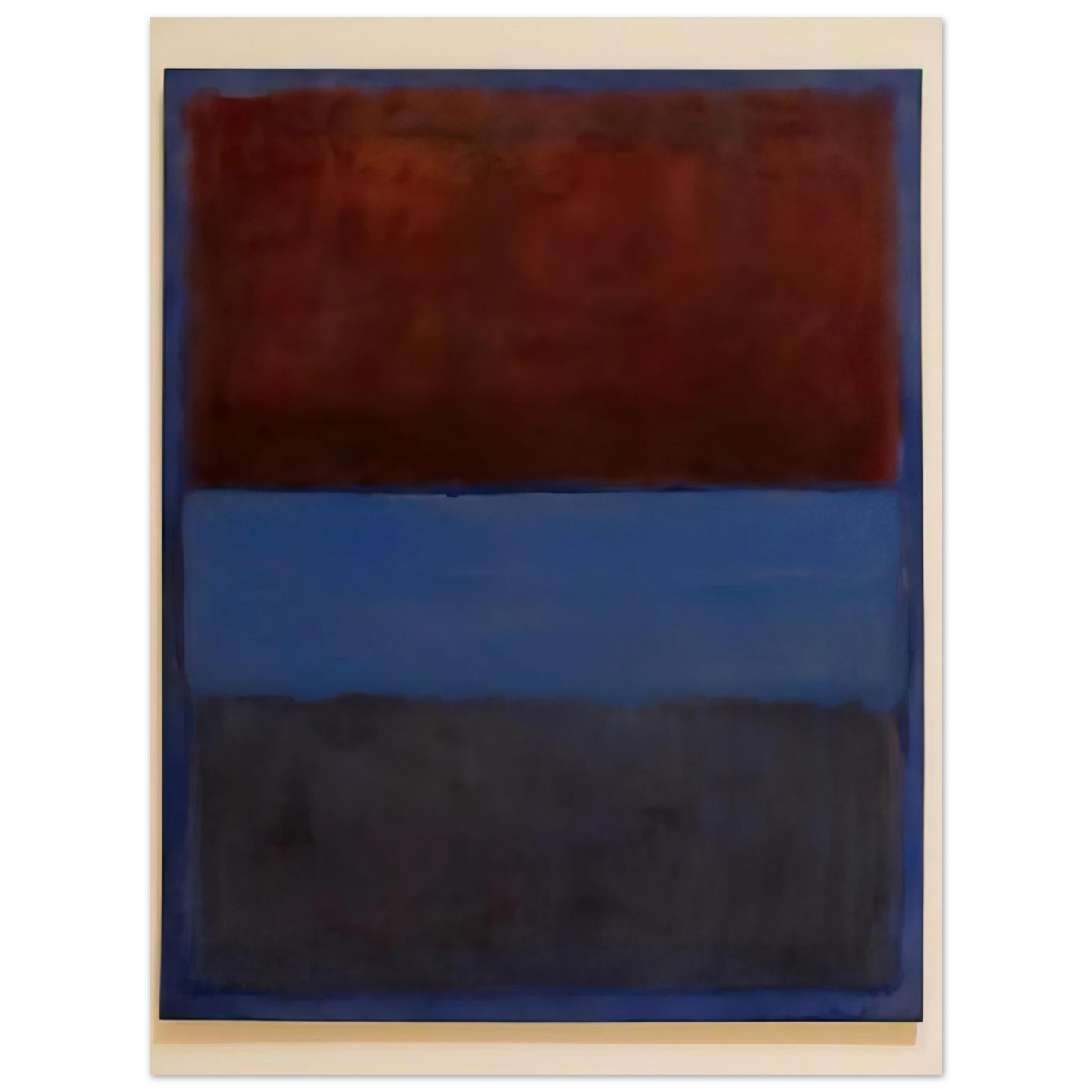 Mark Rothko - No.61 Rust and Blue - 1953 Wall Art - 21x29.7 cm / 8x12" - Fine Art Poster-canvas - -
