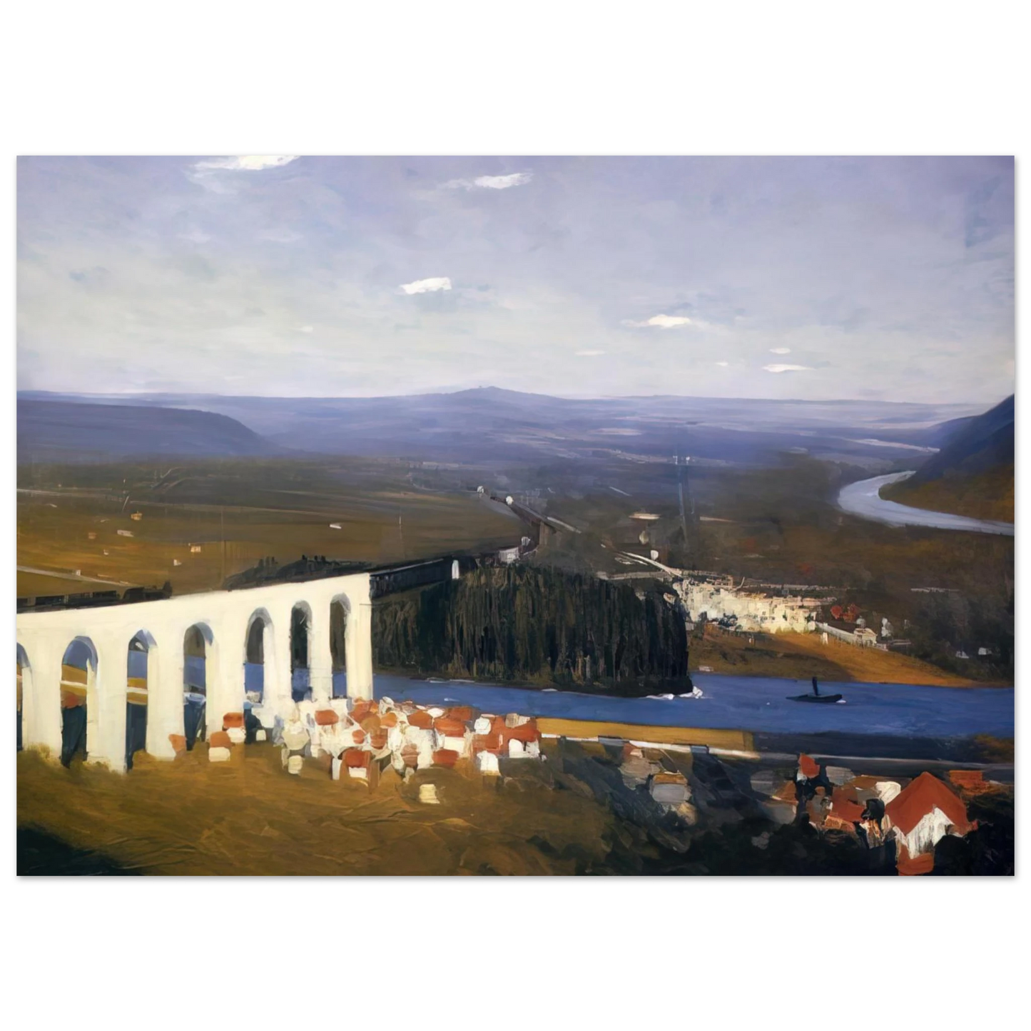 Edward Hopper - Valley of the Seine Fine Art Poster