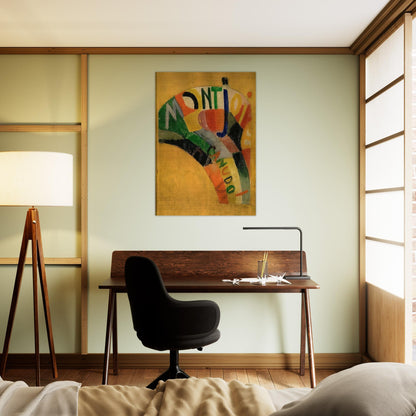 MONTJOIE - Sonia Delaunay Brushed Aluminum Print - 70x100 cm / 28x40 inches | Sonia Delaunay Aluminum Print | Sonia Delaunay Prints