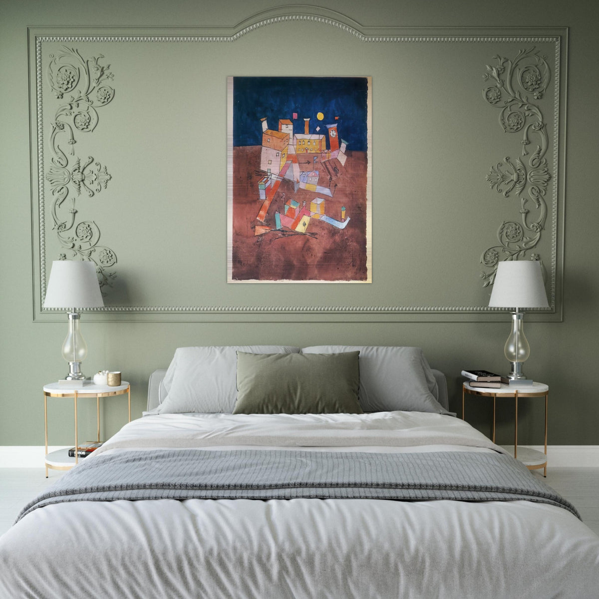 PART OF G 1927 - Paul Klee Brushed Aluminum Print - 70x100 cm / 28x40 inches | Paul Klee Aluminum Print | Paul Klee Prints