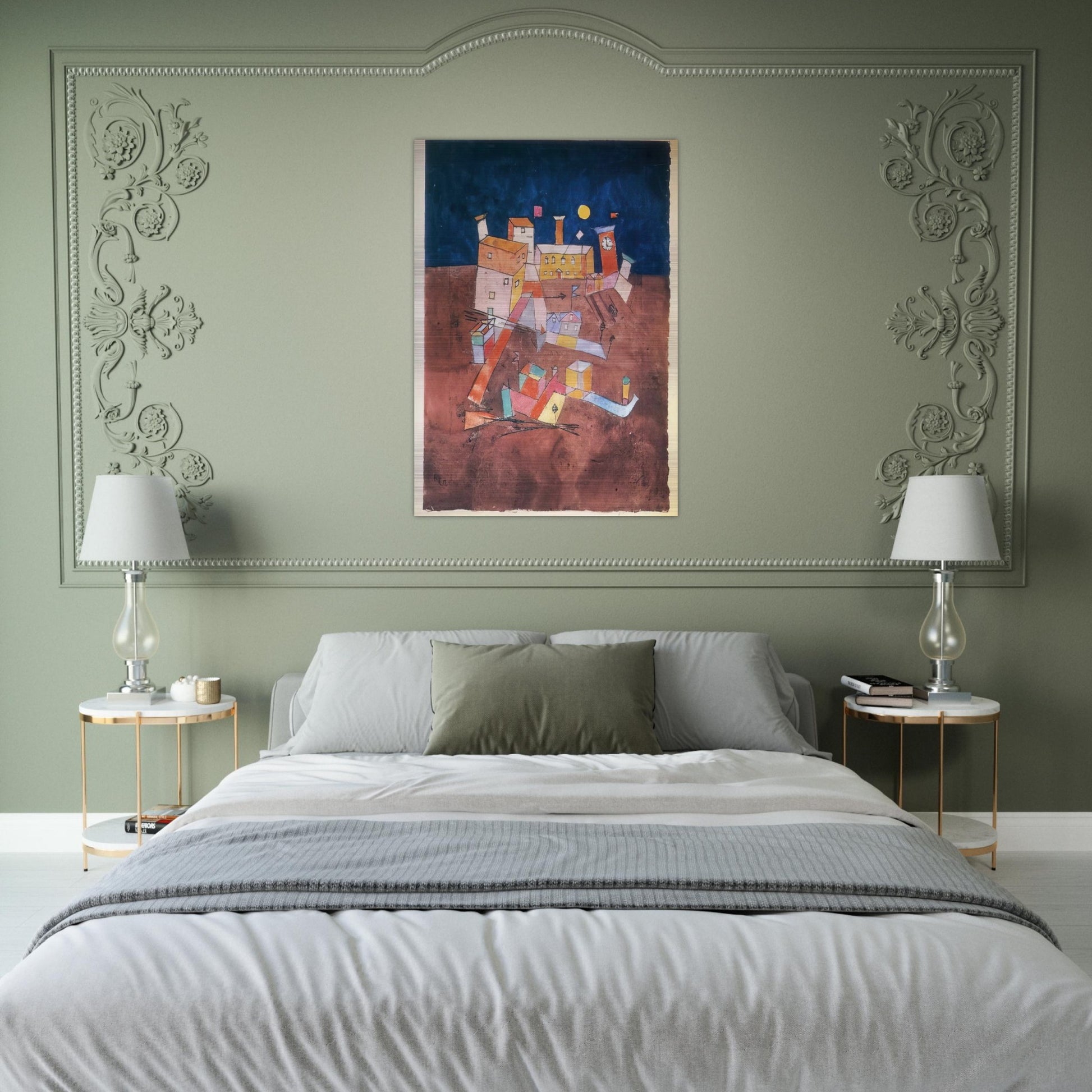 PART OF G 1927 - Paul Klee Brushed Aluminum Print - 70x100 cm / 28x40 inches | Paul Klee Aluminum Print | Paul Klee Prints
