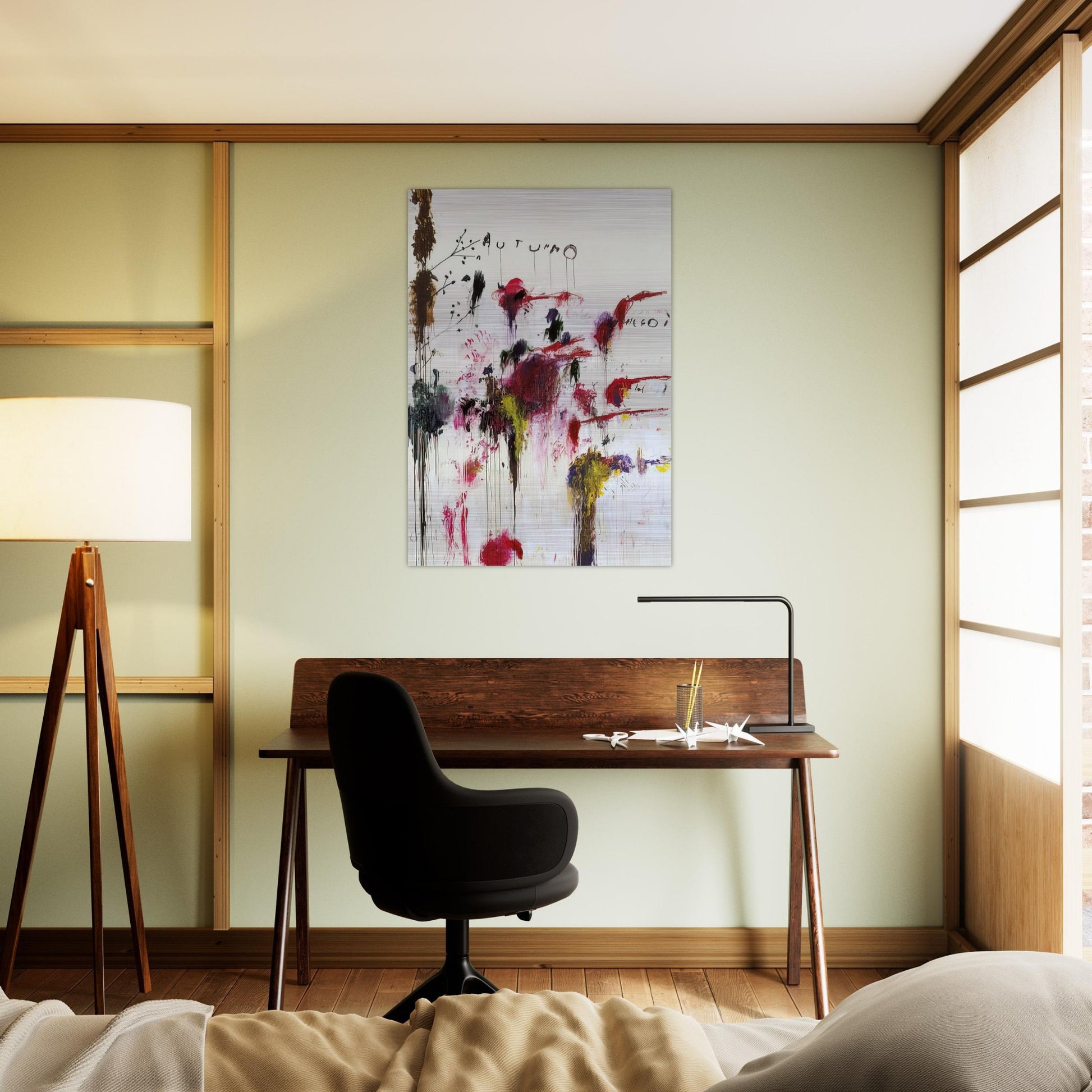 Quattro Stagioni II. Autunno - Cy Twombly Brushed Aluminum Print - 70x100 cm / 28x40 inches | Cy Twombly Aluminum Print | Cy Twombly Prints