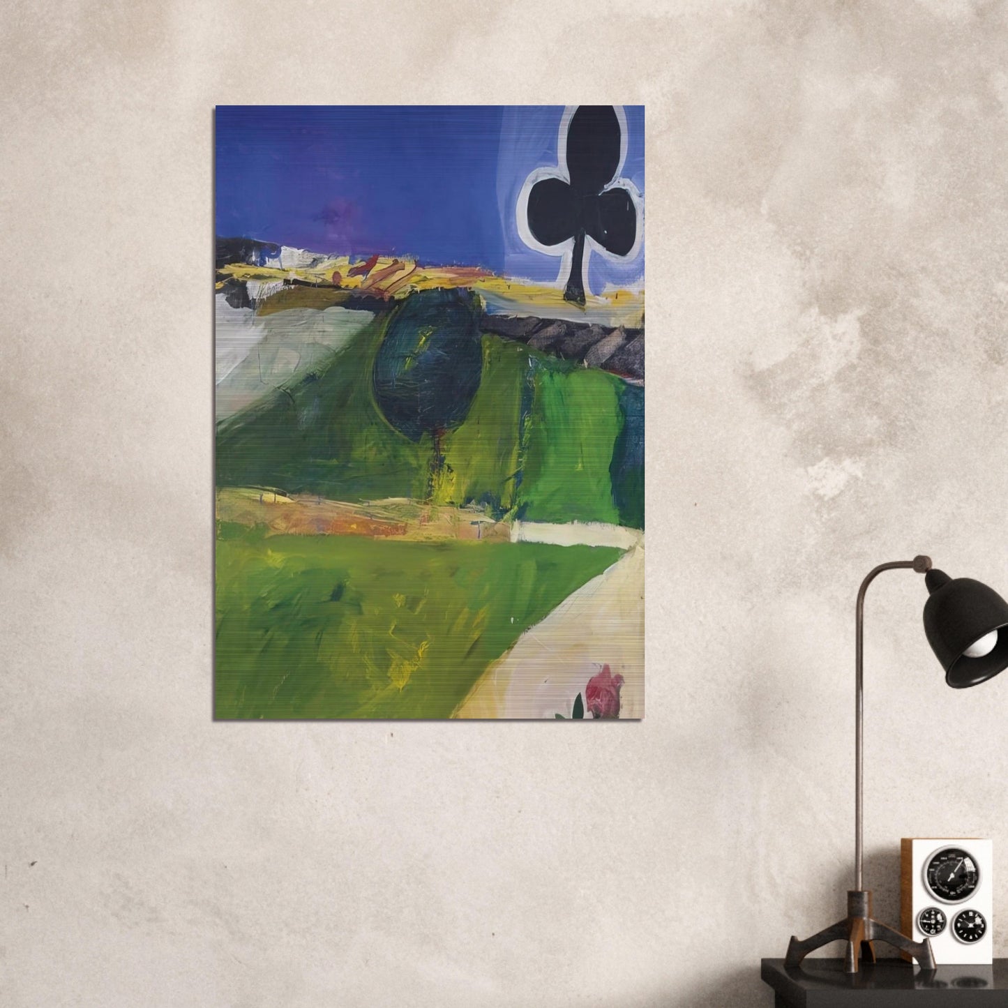 Landscape with Figure - Richard Diebenkorn Brushed Aluminum Print - 70x100 cm / 28x40 inches | Richard Diebenkorn Aluminum Print | Richard Diebenkorn Prints