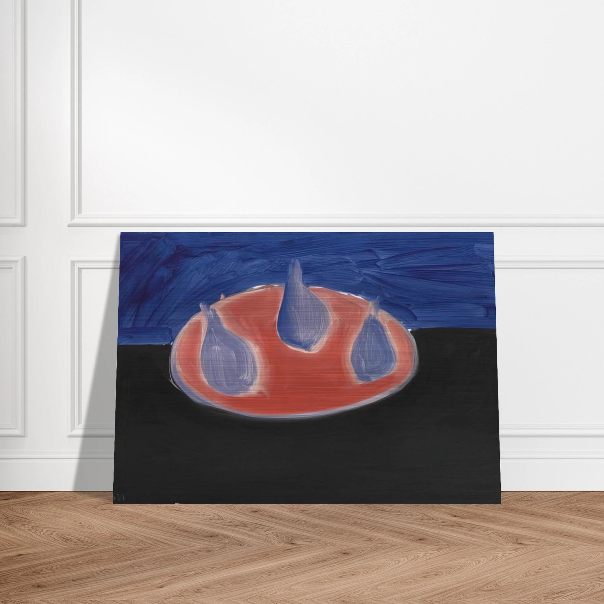 Poires sur une assiette rose - 1954 - Nicolas de Stael Brushed Aluminum Print - 70x100 cm / 28x40 inches | Nicolas de Stael Aluminum Print | Nicolas de Stael Prints