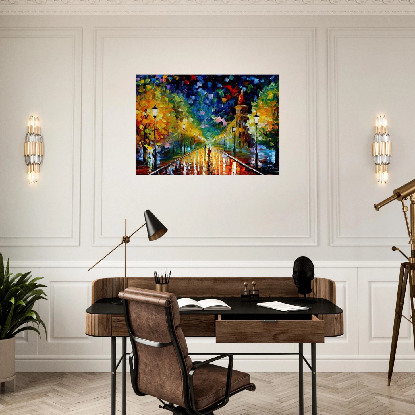 Leonid Afremov - Leonid Afremov Brushed Aluminum Print - 70x100 cm / 28x40 inches | Leonid Afremov Aluminum Print | Leonid Afremov Prints