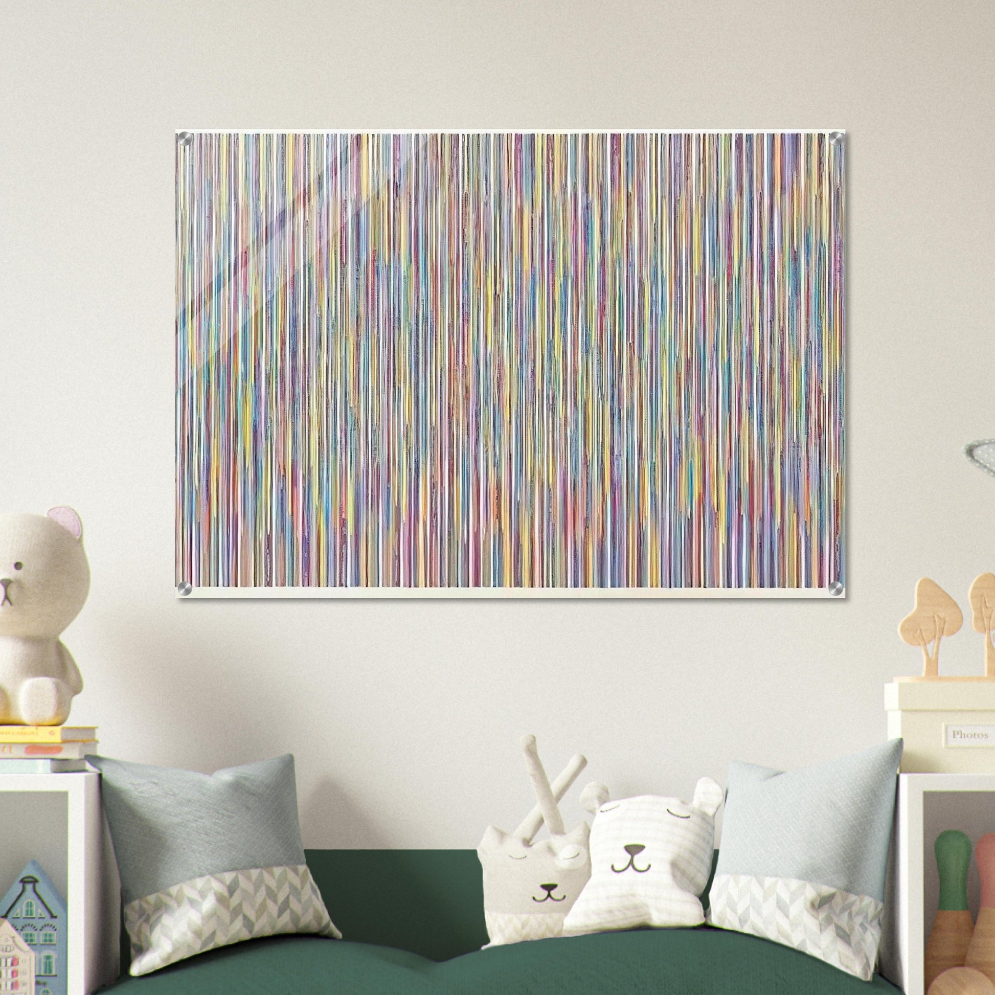 Monet's Garden - 1980 - Gene Davis Acrylic Print - 70x100 cm / 28x40″ inches
