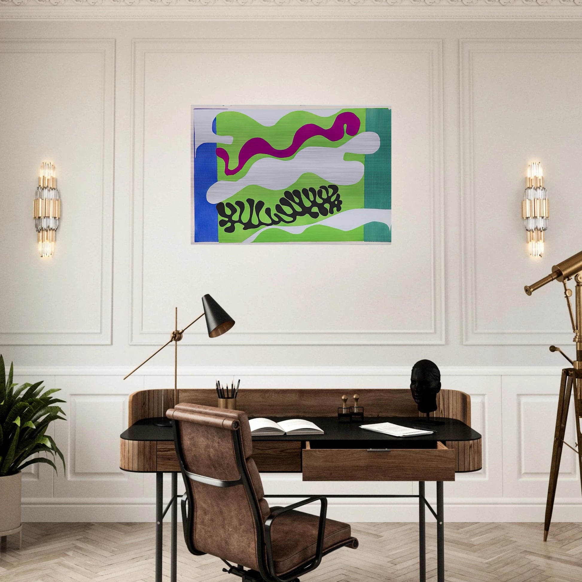 THE LAGOON 1947 - Henri Matisse Brushed Aluminum Print - 70x100 cm / 28x40 inches | Henri Matisse Aluminum Print | Henri Matisse Prints