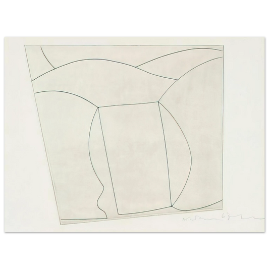 Ben Nicholson - 3 forms in a landscape - 1967  75x100 cm / 30x40inches Fine Art Poster