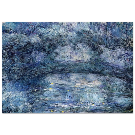 The Japanese Bridge 3 - claude monet Brushed Aluminum Print - 70x100 cm / 28x40 inches | claude monet Aluminum Print | claude monet Prints