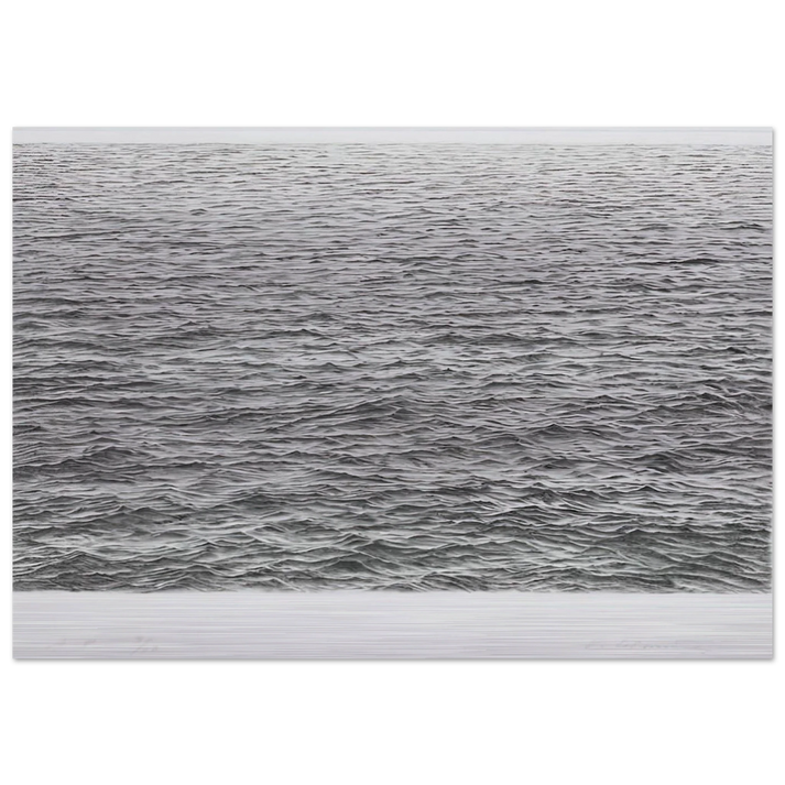 DRYPOINT OCEAN SURFACE 1983 - Vija Celmins Brushed Aluminum Print - 70x100 cm / 28x40 inches | Vija Celmins Aluminum Print | Vija Celmins Prints