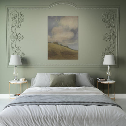 Clouds over a California hillside - Tonalism - Xavier Martinez Brushed Aluminum Print - 70x100 cm / 28x40 inches | Xavier Martinez Aluminum Print | Xavier Martinez Prints