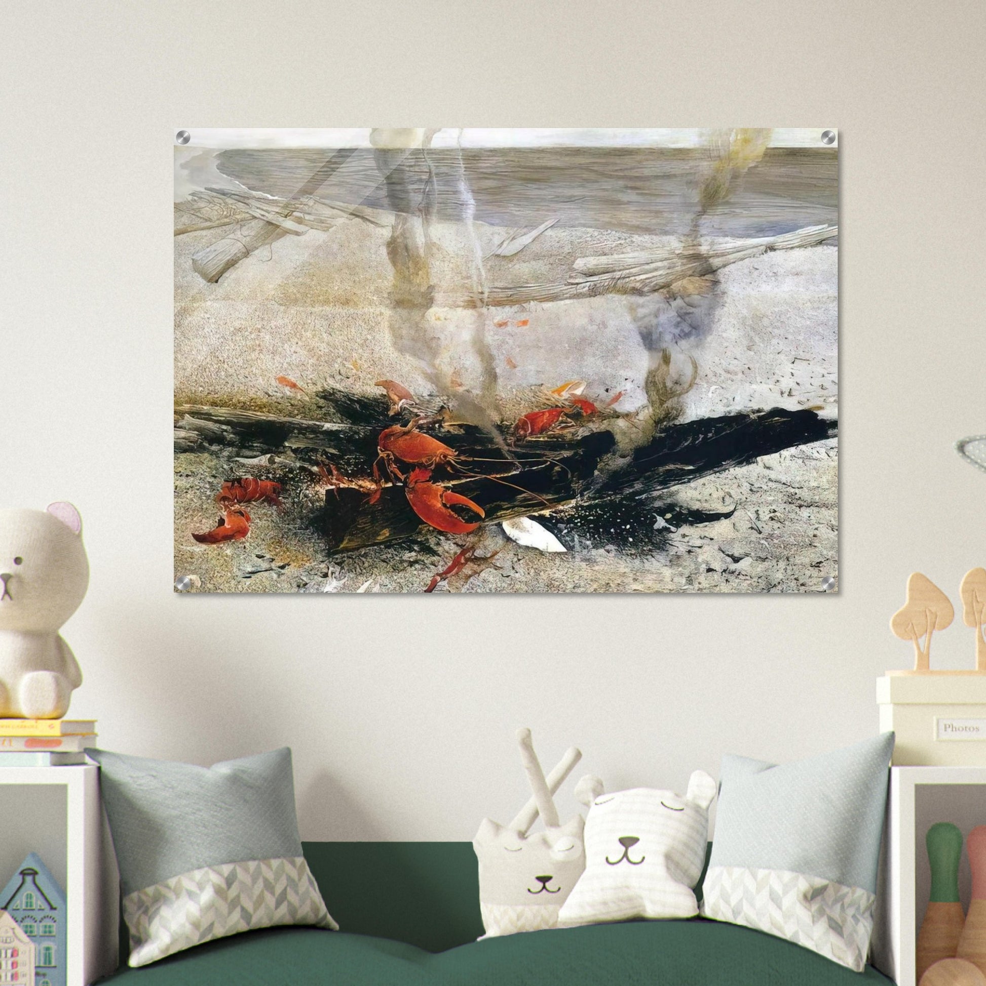 EMBERS 2000 - Andrew Wyeth Acrylic Print - 70x100 cm / 28x40″ inches | Andrew Wyeth Wall Art | Andrew Wyeth Prints