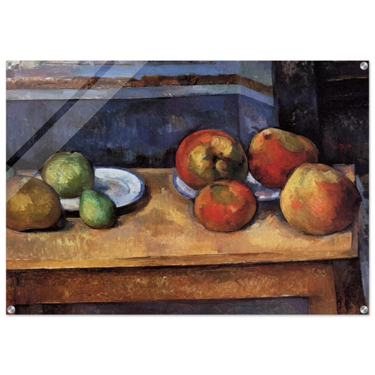 Still Life Apples and Pears - Paul Cézanne Acrylic Print - 70x100 cm / 28x40″ inches