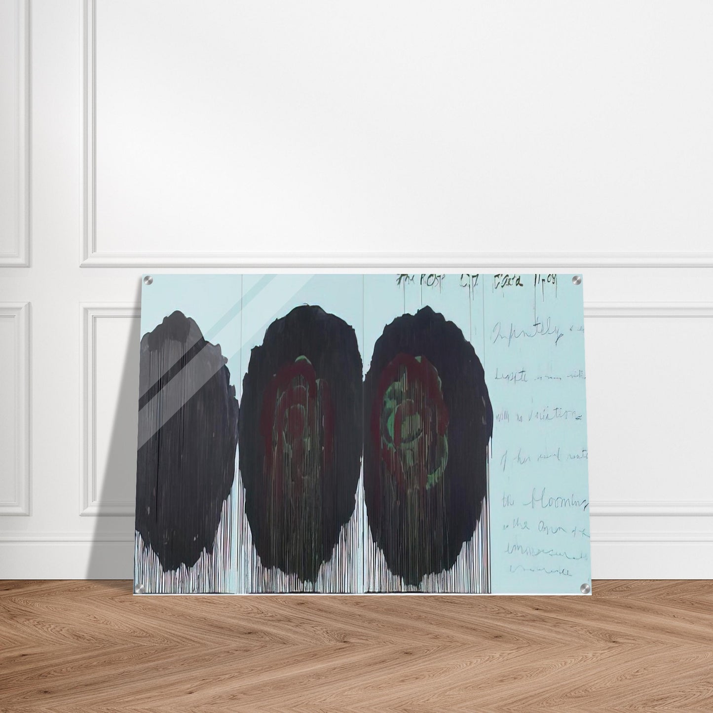 The Rose  V  - Cy Twombly Acrylic Print - 70x100 cm / 28x40″ inches