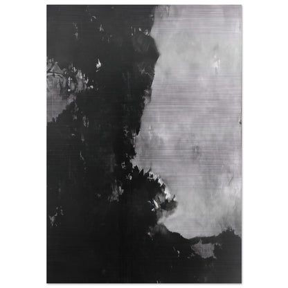 Untitled Black Painting - 1950 - Edward Corbett Brushed Aluminum Print - 70x100 cm / 28x40 inches | Edward Corbett Aluminum Print | Edward Corbett Prints
