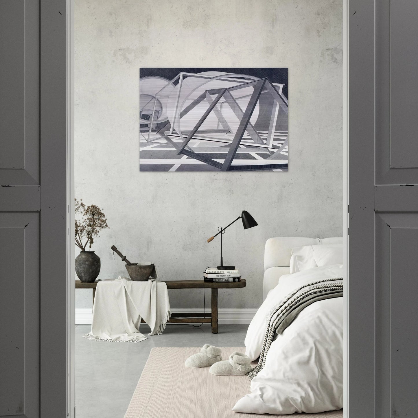Straits of Malacca - Al Held Brushed Aluminum Print - 70x100 cm / 28x40 inches | Al Held Aluminum Print | Al Held Prints