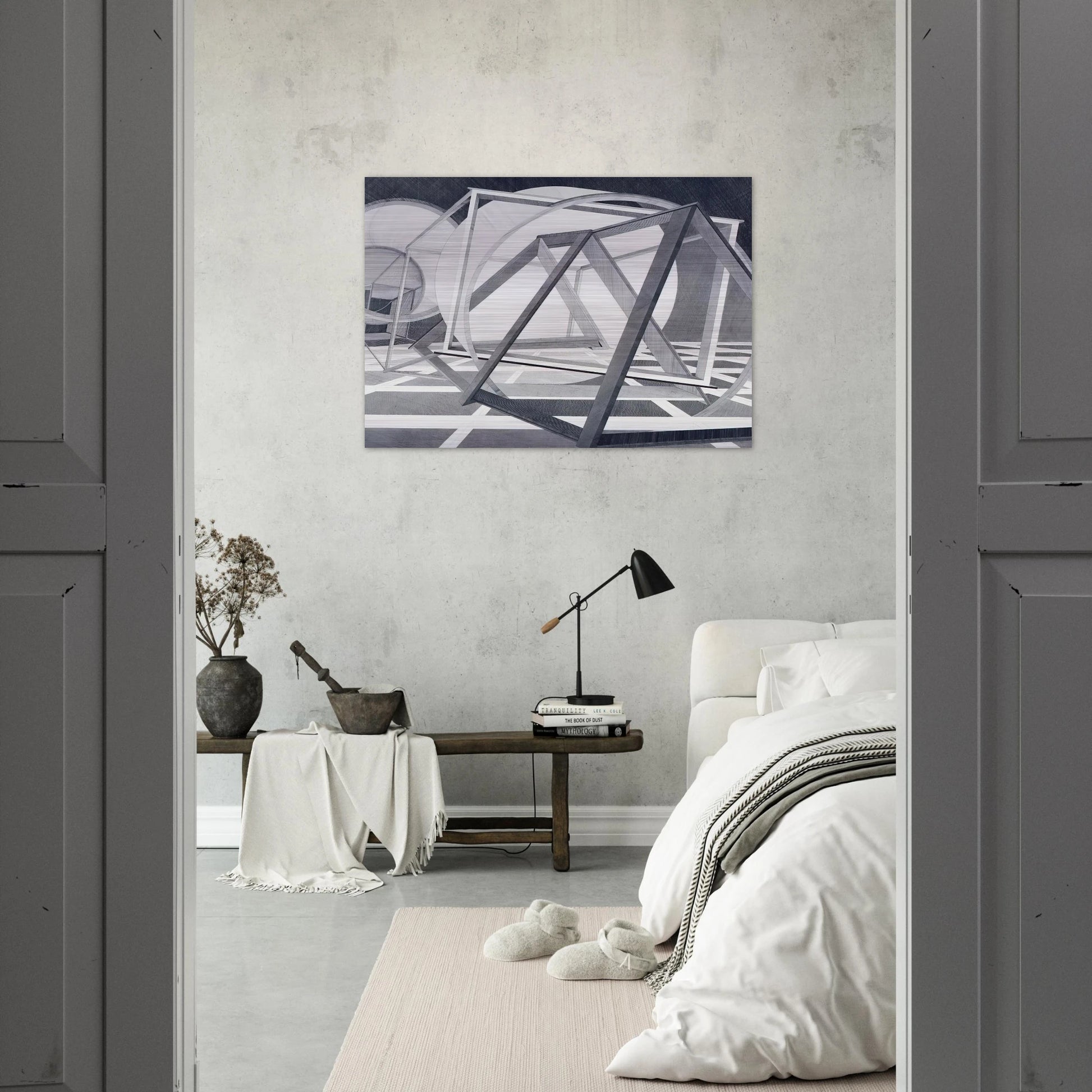 Straits of Malacca - Al Held Brushed Aluminum Print - 70x100 cm / 28x40 inches | Al Held Aluminum Print | Al Held Prints