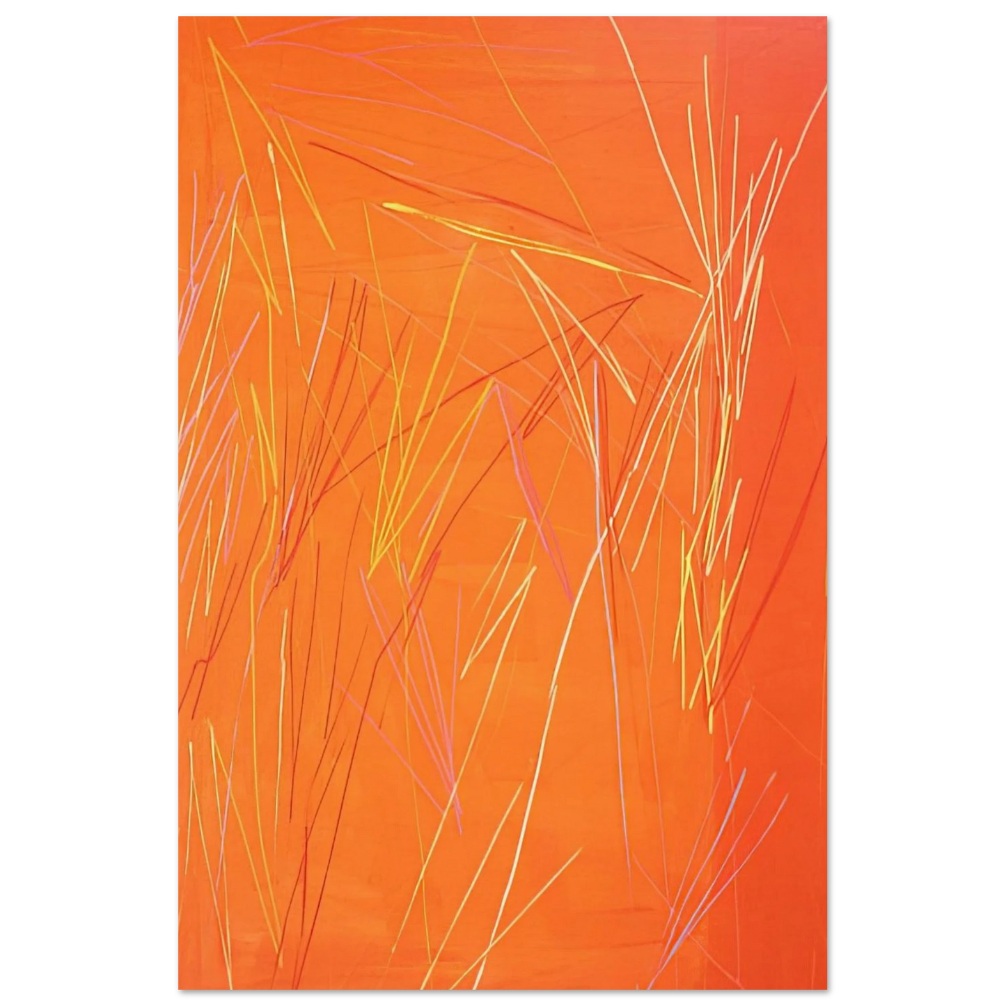 Fire Flute - 1974 - Ronnie Landfield Art Prints - 100x150 cm / 40x60″ inches | Ronnie Landfield Poster | Ronnie Landfield Prints