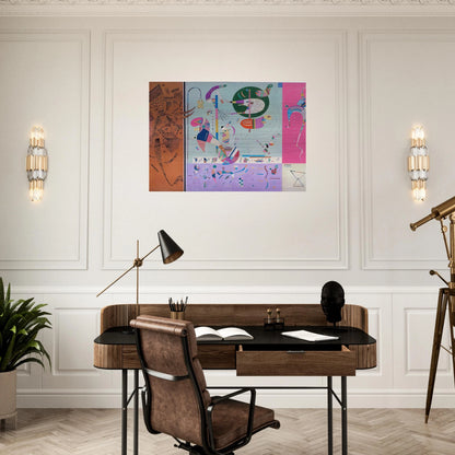 VARIOUS PARTS 1940 - Wassily Kandinsky Brushed Aluminum Print - 70x100 cm / 28x40 inches | Wassily Kandinsky Aluminum Print | Wassily Kandinsky Prints
