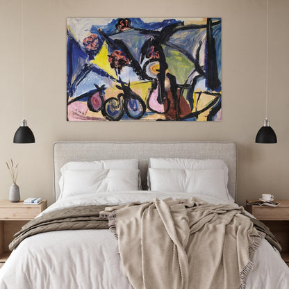 Abstract Still Life - 1950 - Walasse Ting Art Prints - 100x150 cm / 40x60″ inches | Walasse Ting Poster | Walasse Ting Prints