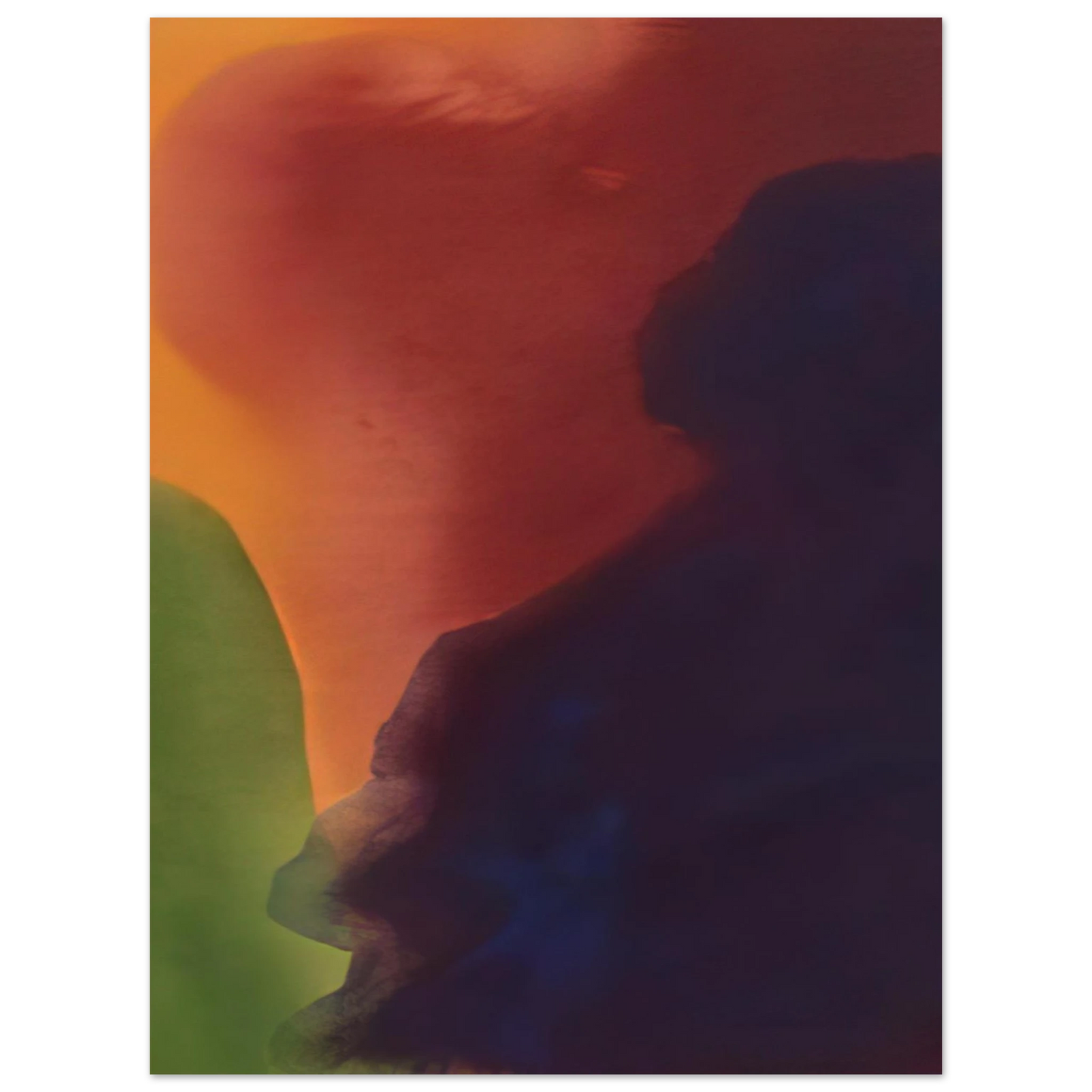 Helen Frankenthaler - Blue Atmosphere III - 1963 Wall art - 70x70 cm / 28x28 inches - Fine Art Poster-canvas - -
