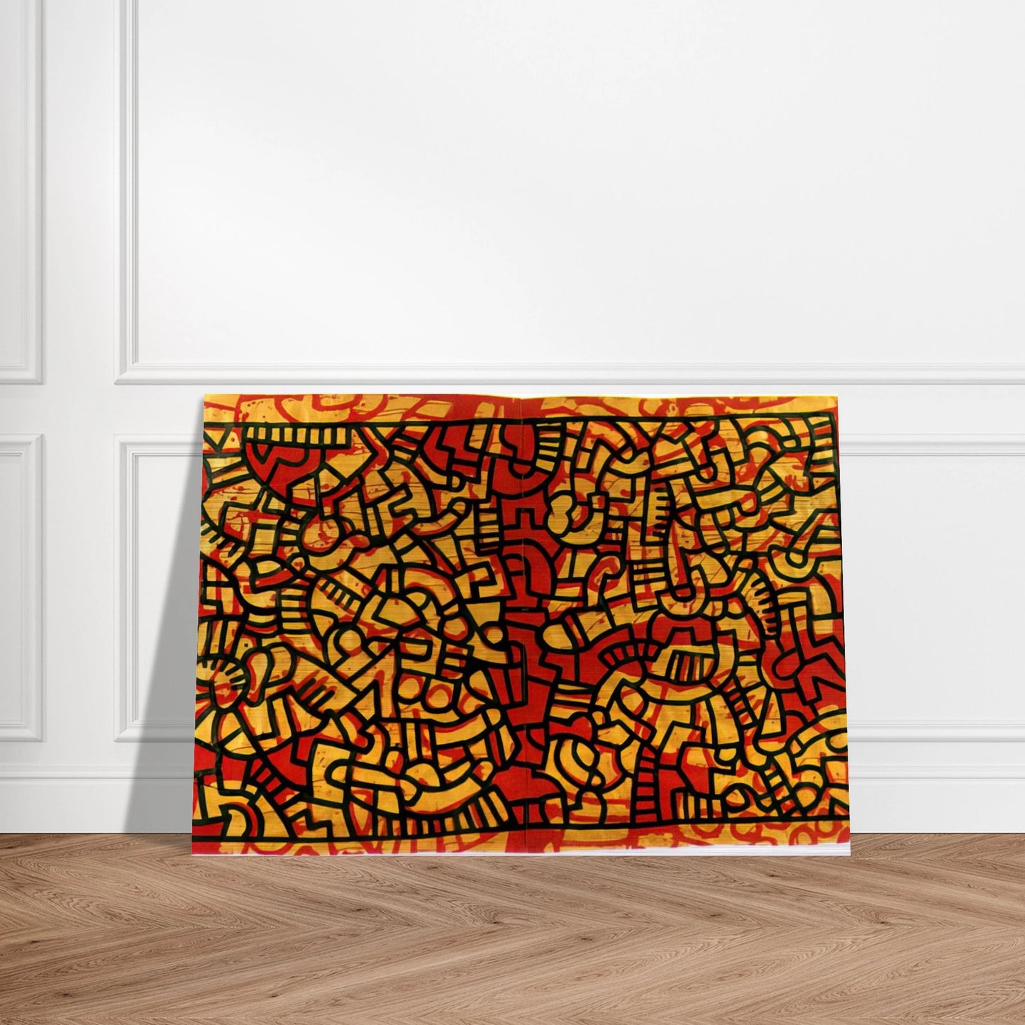 UNTITLED 1979 - Keith Haring Brushed Aluminum Print - 70x100 cm / 28x40 inches | Keith Haring Aluminum Print | Keith Haring Prints