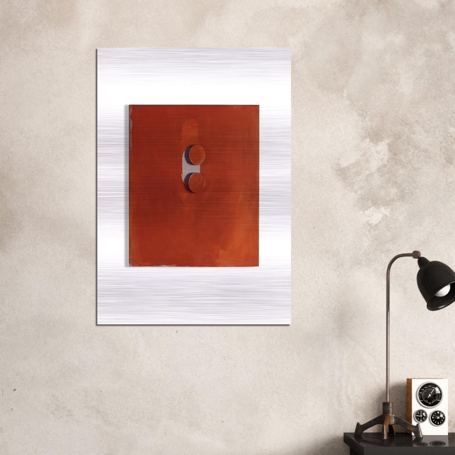 TABLETTENBILD 1966 - BLINKY PALERMO Brushed Aluminum Print - 70x100 cm / 28x40 inches | BLINKY PALERMO Aluminum Print | BLINKY PALERMO Prints
