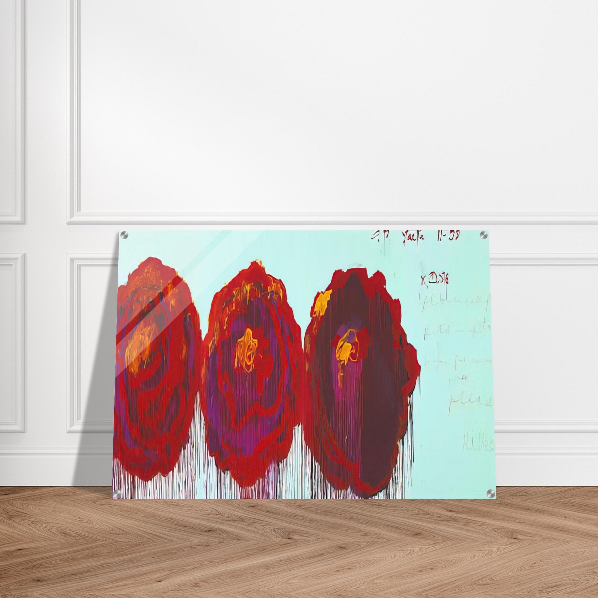 The Rose  IV  - Cy Twombly Acrylic Print - 70x100 cm / 28x40″ inches
