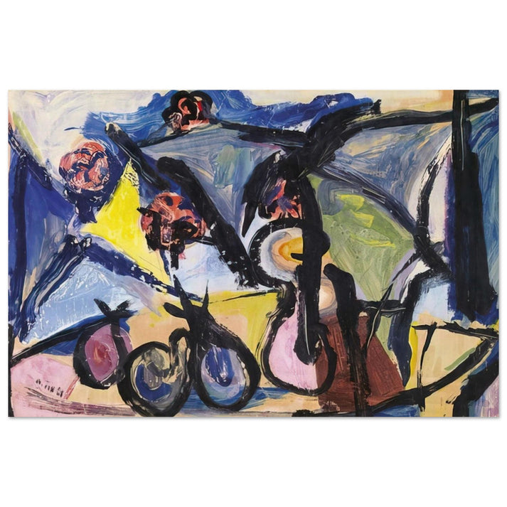 Abstract Still Life - 1950 - Walasse Ting Art Prints - 100x150 cm / 40x60″ inches | Walasse Ting Poster | Walasse Ting Prints