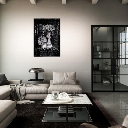 EMBLEMATA TOADSTOOL - MC Escher Brushed Aluminum Print - 70x100 cm / 28x40 inches | MC Escher Aluminum Print | MC Escher Prints
