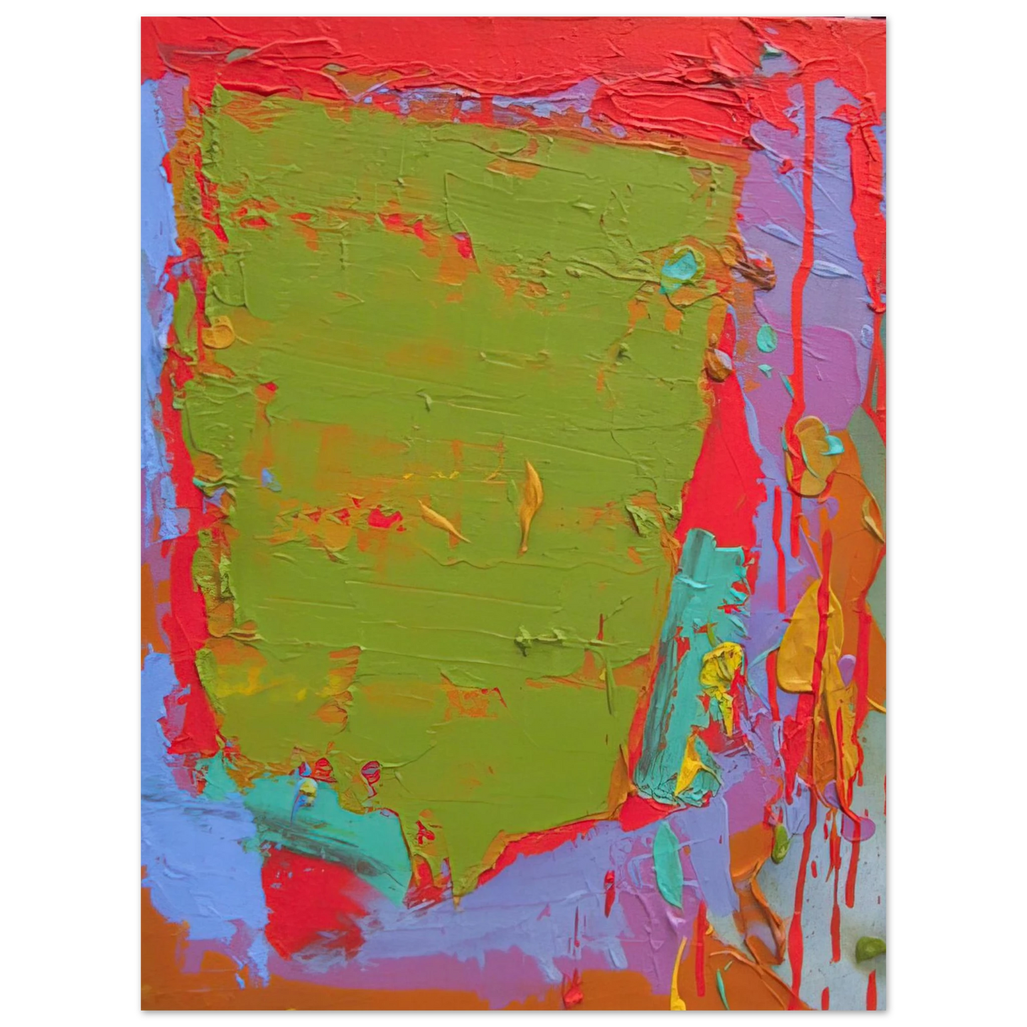 John Hoyland - 21.1.75 - 1975  75x100 cm / 30x40inches Fine Art Poster