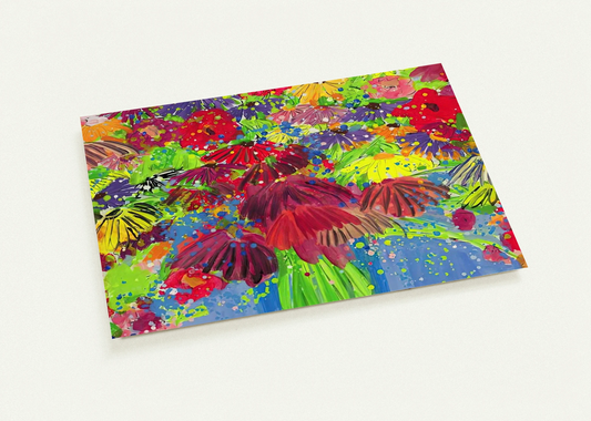 I Love Chrysanthemums - 2000 By Walasse Ting Pack of 10 Post Cards | Walasse Ting Post Cards | A6 (10.5 x 14.8 cm) - 4.1 x 5.8 inches