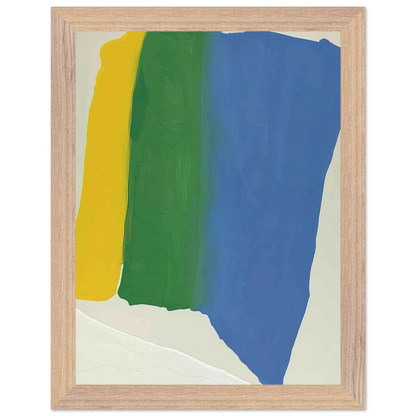 Helen Frankenthaler - Summer Insignia - 1969 Wall art - 70x100 cm / 28x40 inches - Premium Wooden Framed Poster With Fine Art Paper-canvas - Black frame