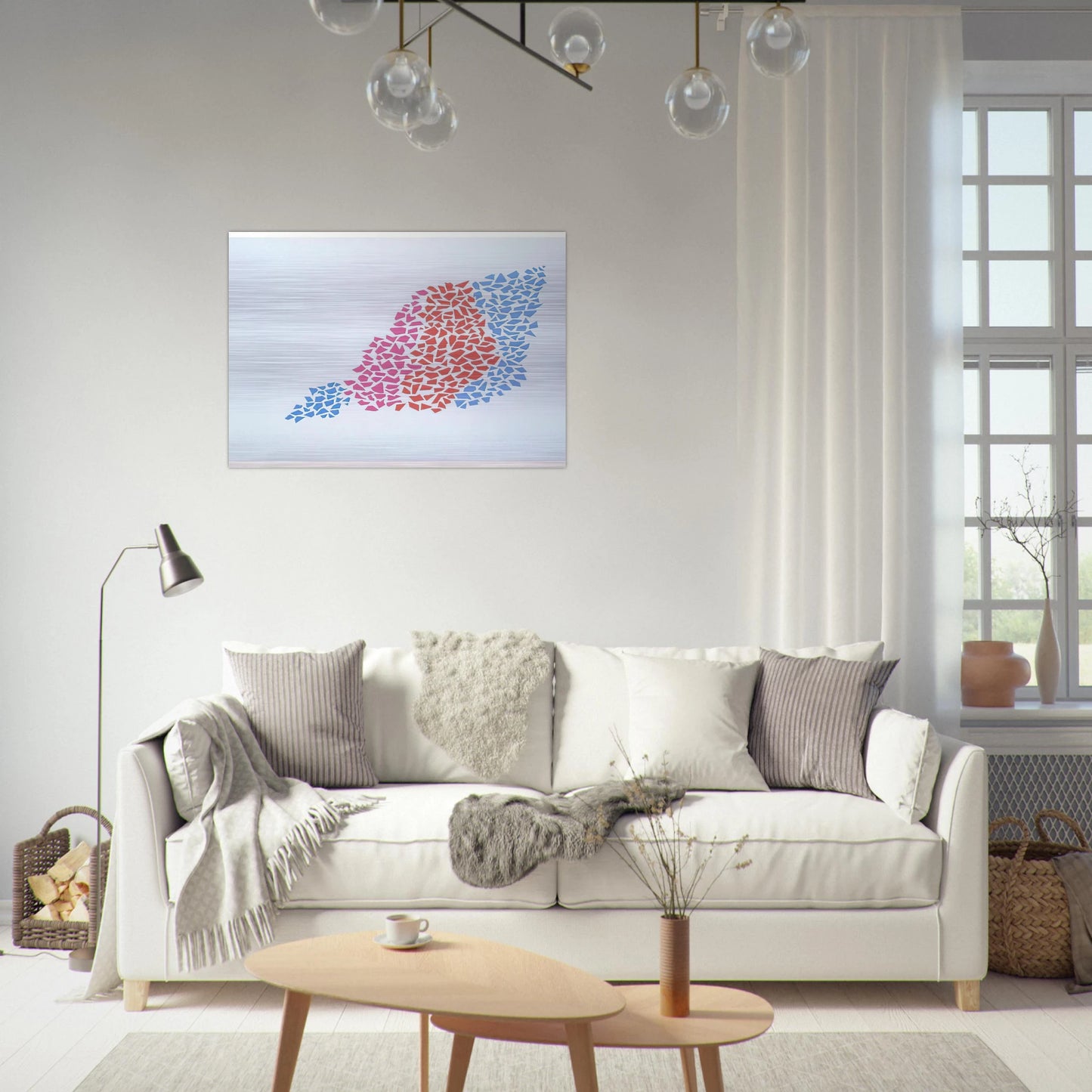 Confetti Pattern Portfolio #2 - 1973 - Robert Goodnough Brushed Aluminum Print - 70x100 cm / 28x40 inches | Robert Goodnough Aluminum Print | Robert Goodnough Prints