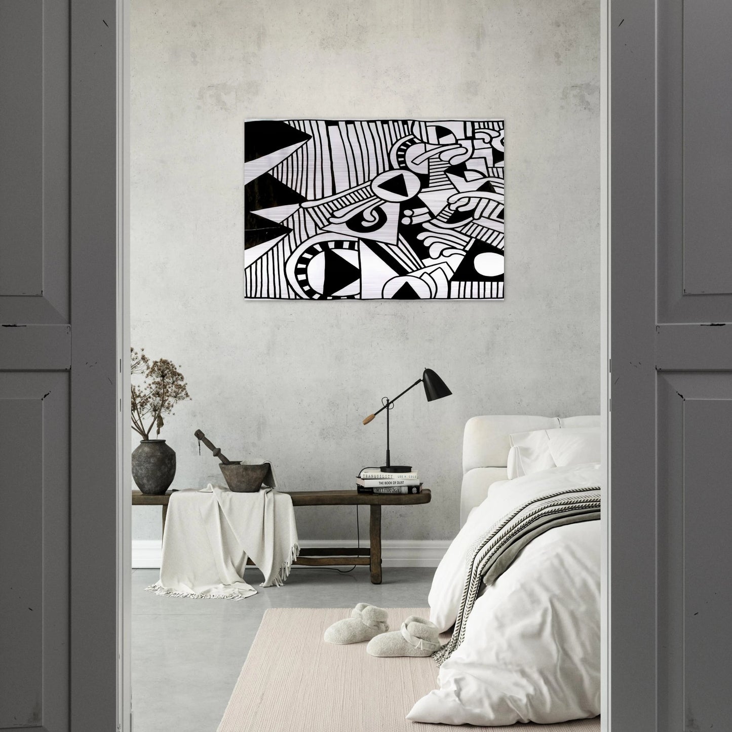 UNTITLED 1978 1 - Keith Haring Brushed Aluminum Print - 70x100 cm / 28x40 inches | Keith Haring Aluminum Print | Keith Haring Prints