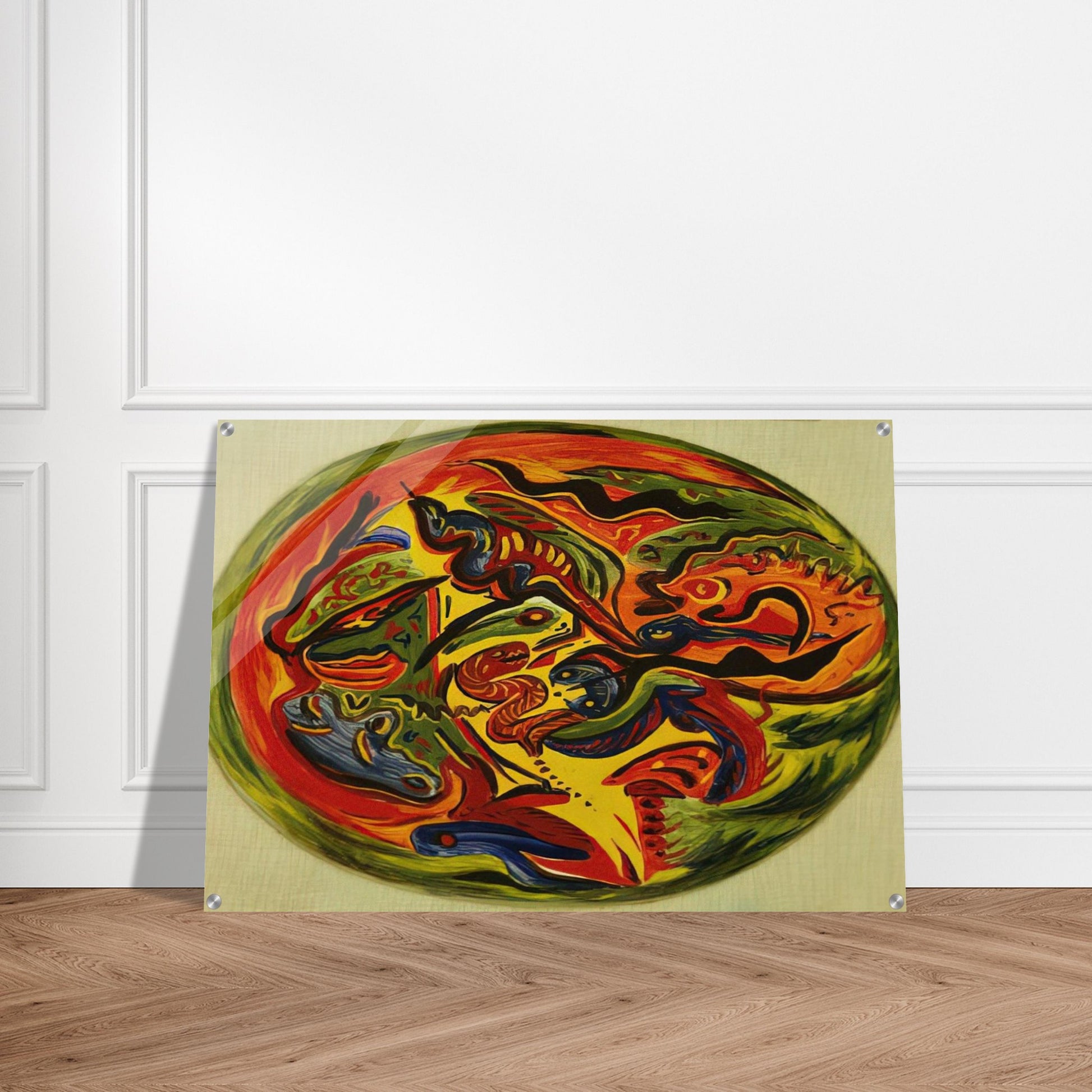 CIRCLE 1941 - Jackson Pollock Acrylic Print - 70x100 cm / 28x40″ inches