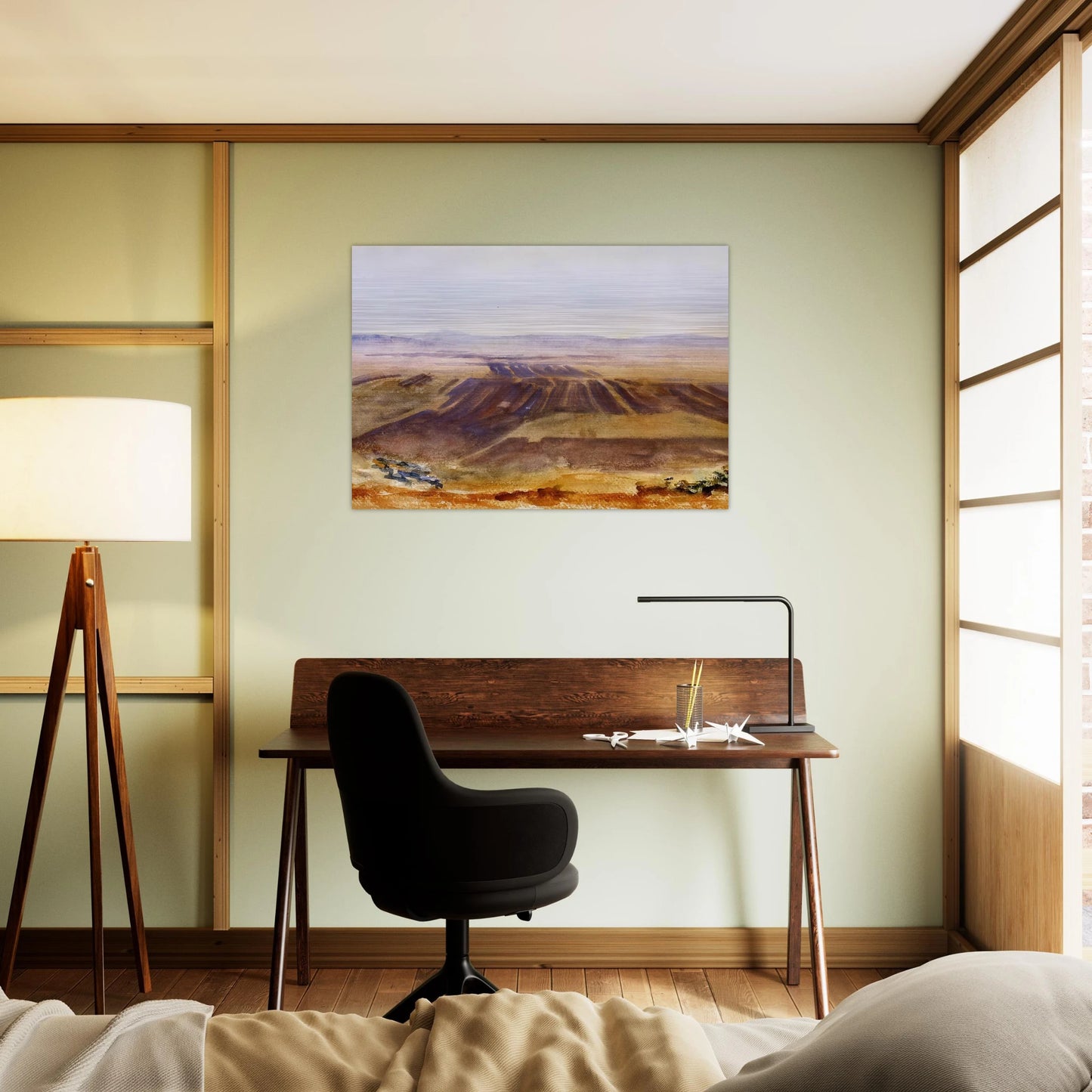 The Plains from Nazareth - John Singer Sargent Brushed Aluminum Print - 70x100 cm / 28x40 inches | John Singer Sargent Aluminum Print | John Singer Sargent Prints