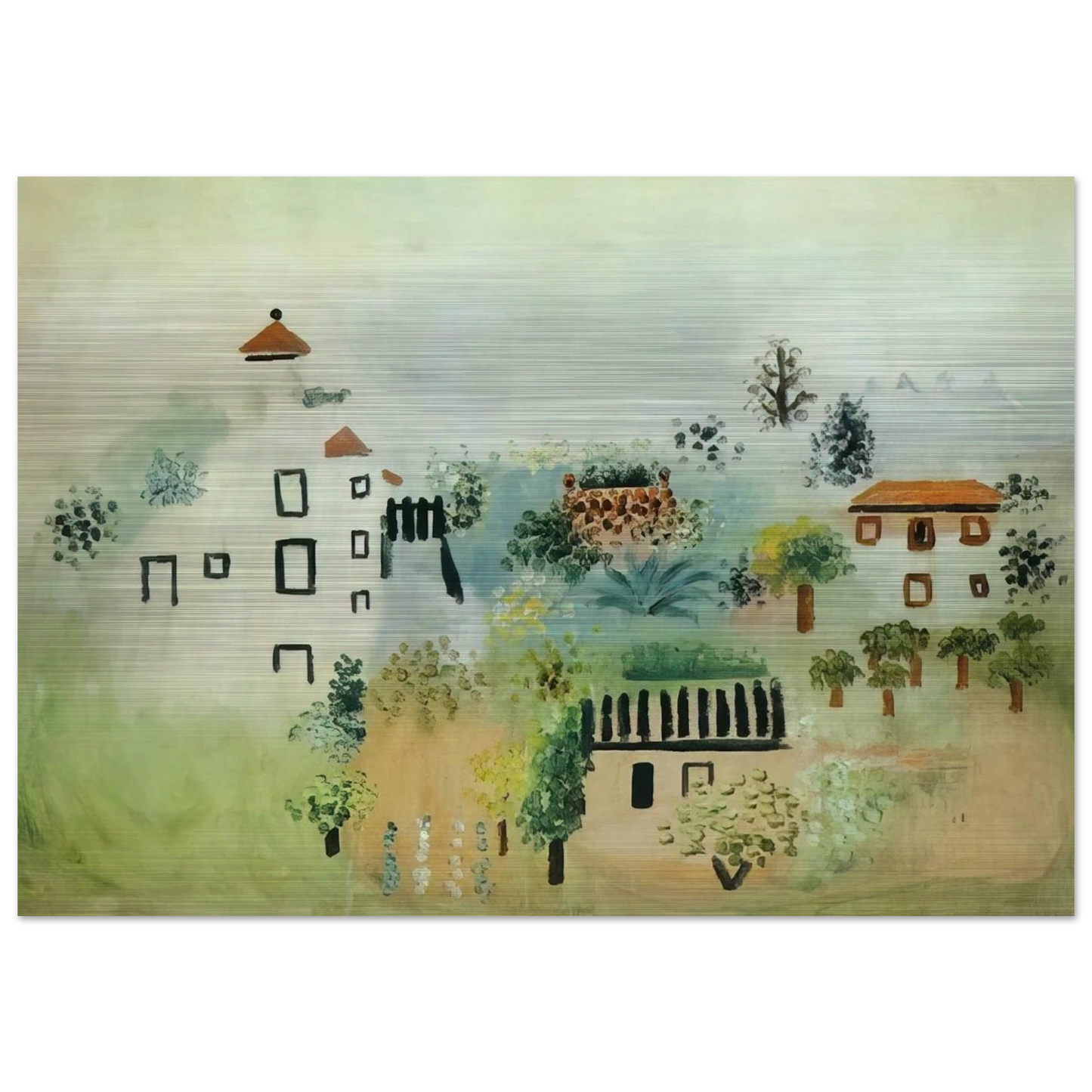 Landscape - Pablo Picasso Brushed Aluminum Print - 70x100 cm / 28x40 inches | Pablo Picasso Aluminum Print | Pablo Picasso Prints