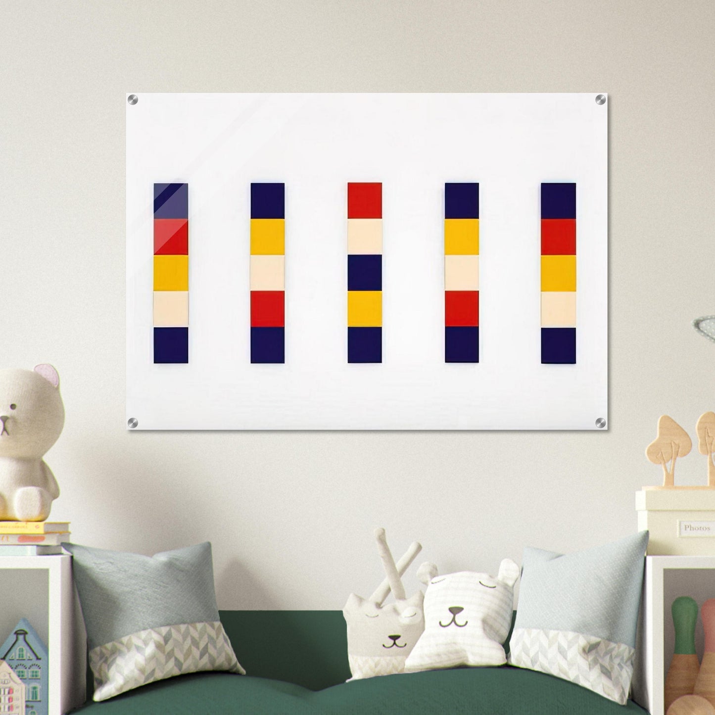 Red Yellow Blue White - Ellsworth Kelly Acrylic Print - 70x100 cm / 28x40″ inches
