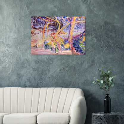 Under the Pines - Henri-Edmond Cross Brushed Aluminum Print - 70x100 cm / 28x40 inches | Henri-Edmond Cross Aluminum Print | Henri-Edmond Cross Prints