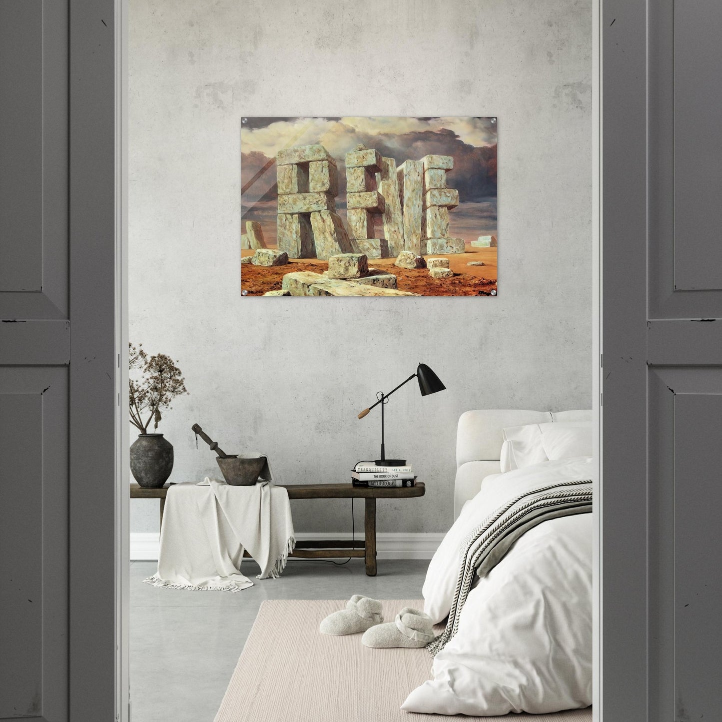 THE ART OF CONVERSATION 1950 - Rene Magritte Acrylic Print - 70x100 cm / 28x40″ inches